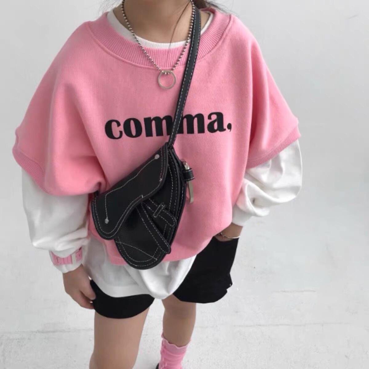 Spring Summer Girls Letter Vest Kids Korean Vest