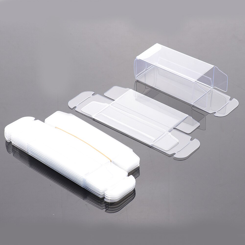 10 Pcs PVC Clear Toy Car Model 1/64 Dust Proof Display Protection Box