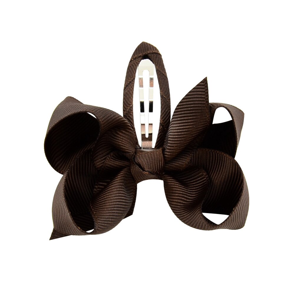 Sweet Top Hair Clip Grosgrain Ribbon Hair Bow Barrettes For Girls Princess Flower Headband Headwear Kids Hair Accessories: Color 3
