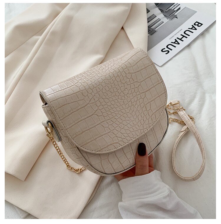 Bolso cruzado de piel sintética suave para mujer, bandoleras de piel sintética de: white4