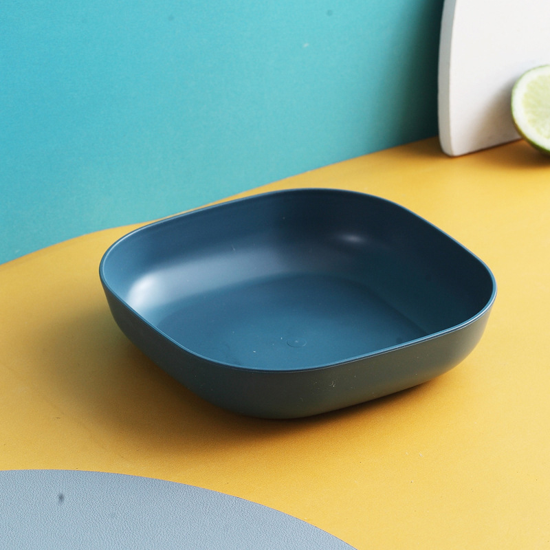 Gbsc 5 Stks/set Voor Keuken Plastic Voedsel Saus Schotel Kleine Azijn Smaak Board Snack Platen Creatieve Ronde Huishouden Fruitschaal: B Blue