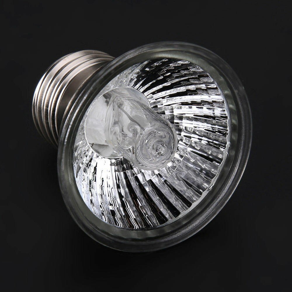 Lámpara para reptiles y tortugas, luces de quemadura solar UVA UVB de espectro completo, 2 uds., 25/50/75W, para incubadora de reptiles de mascotas