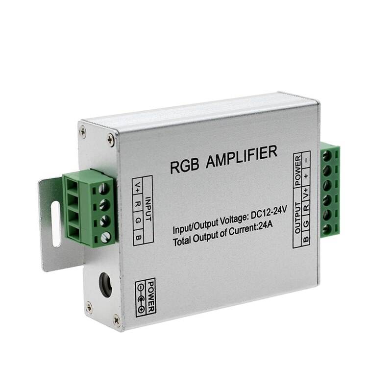 DC12V-24V 24A Rgb Rgbw Versterker Led Controller Signaalversterker Voor Led Strip Licht Tape Rgb Rgbw Rgbww Power Repeater Console: RGB 24A