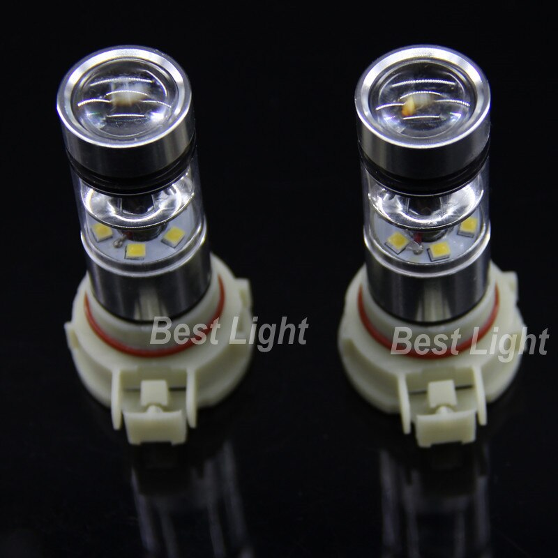 2x gula vita psy 24w h16 5202 led -lampor dimljus dagtid kör för gmc ford chevrolet