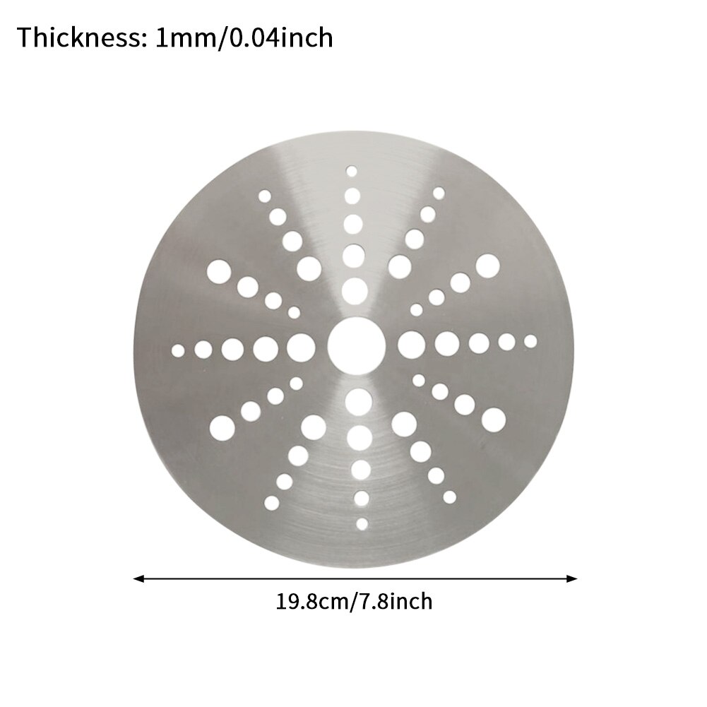 Induction Cooker Adapter Stewpot Round Stainless Steel Home Casserole Pot Saucepan With Holes Accessories Heat Diffuser Plate: 19.8cm
