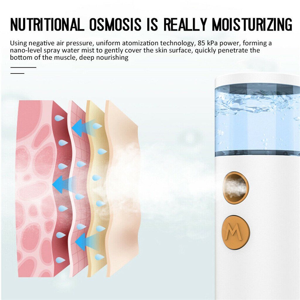 25# USB 20ml Rechargeable Face Nano Mist Sprayer Aroma Diffuser Humidifier Keep Moisturizing Face Tool Women Beauty face Machine