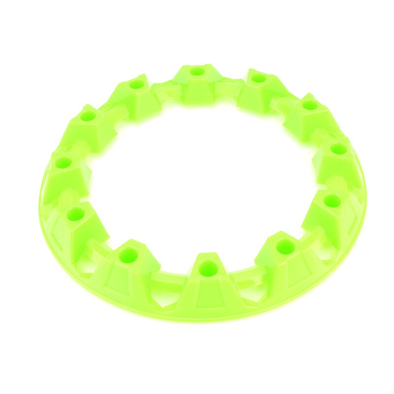 2Pcs 7-inch ATV Wheel Trim Hub Protection Decor Rim Cap Universal Vehicle All Terrain wheel Plastic Cover fit to 7 inch tires: fluorescent green