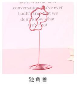 10 stuks/set memo naamkaarthouder cartoon flamingo vogelvormige fotohouder standaard plaats papier menu clips houders voor feest: 10 stuks e