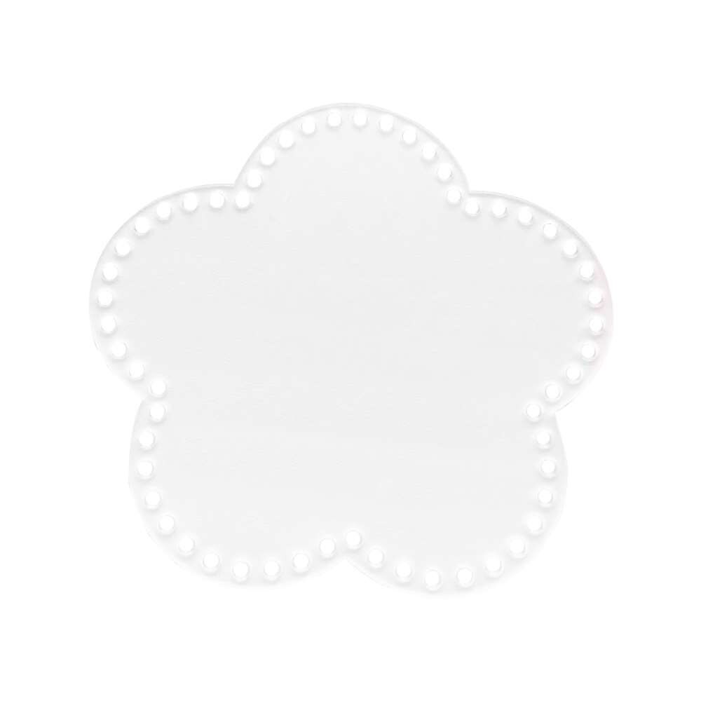 Diy stickad väska söt transparent akrylbräda material handvävd tillbehör transparent platta blommformad fläta