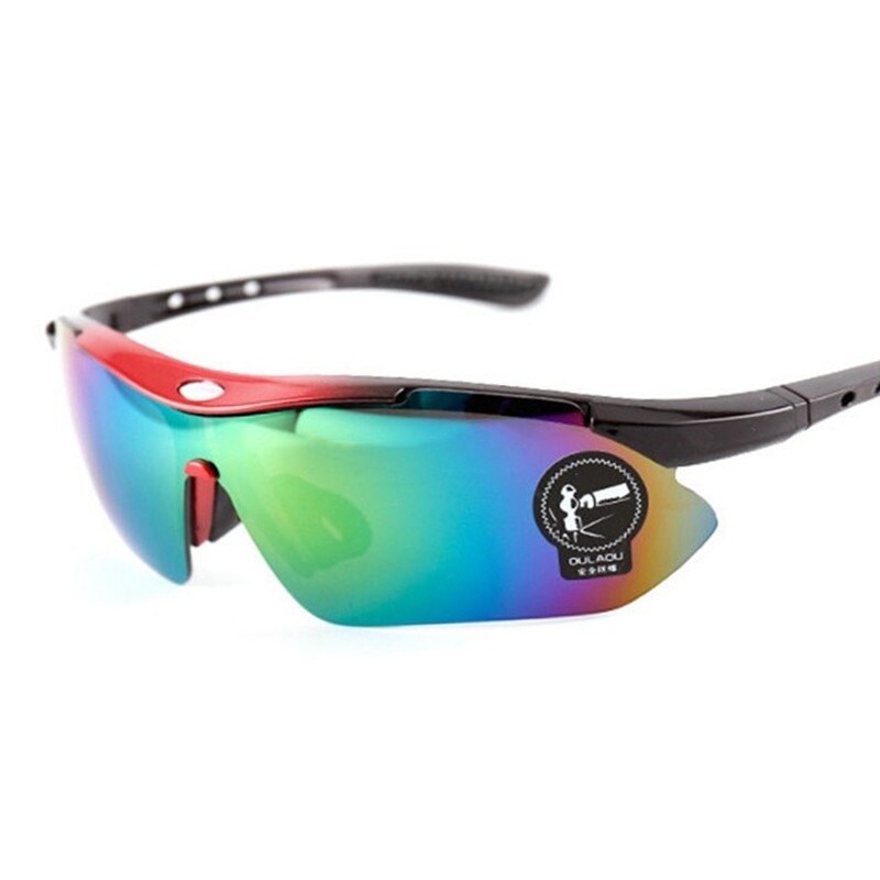 Gepolariseerde Outdoor Sport Camping Wandelen Driving Eyewear Mannen Vrouwen Vissen Bril Zon Goggles Sport Zonnebril: Red colorful