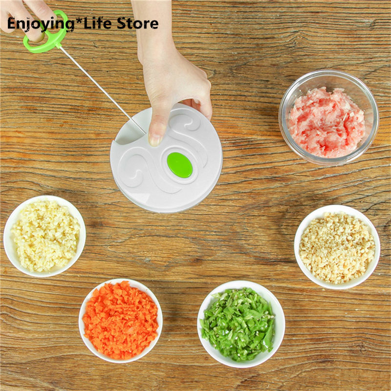 Kitchen Essential Tools Onion Chopper Multi-function Manual Quick Chopper Shredder and Slicer for Cutting Vegetables and Fruits