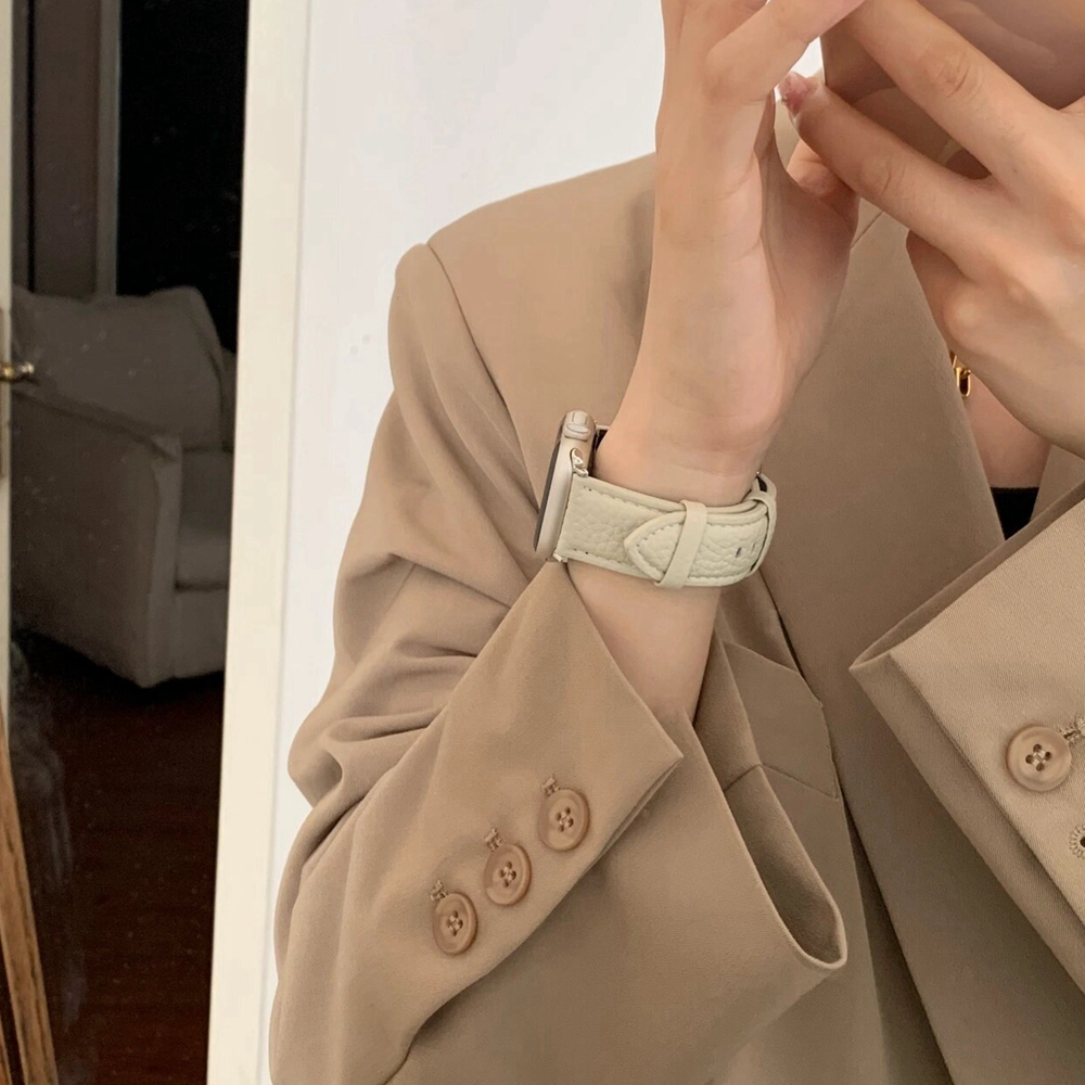 Läderband till apple watch-bandet series ultra 10/9/8/7/6/5/4/3/2/1 se 38mm 40mm 41mm 42mm 44mm 45mm 46mm 49mm rem