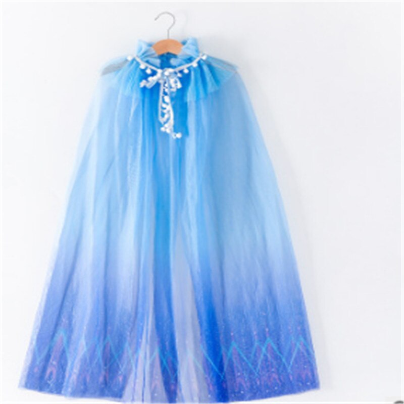 mesh kappe prinsesse kappe til låve jenter gradient farge haloween julefest kostymer kle opp: B