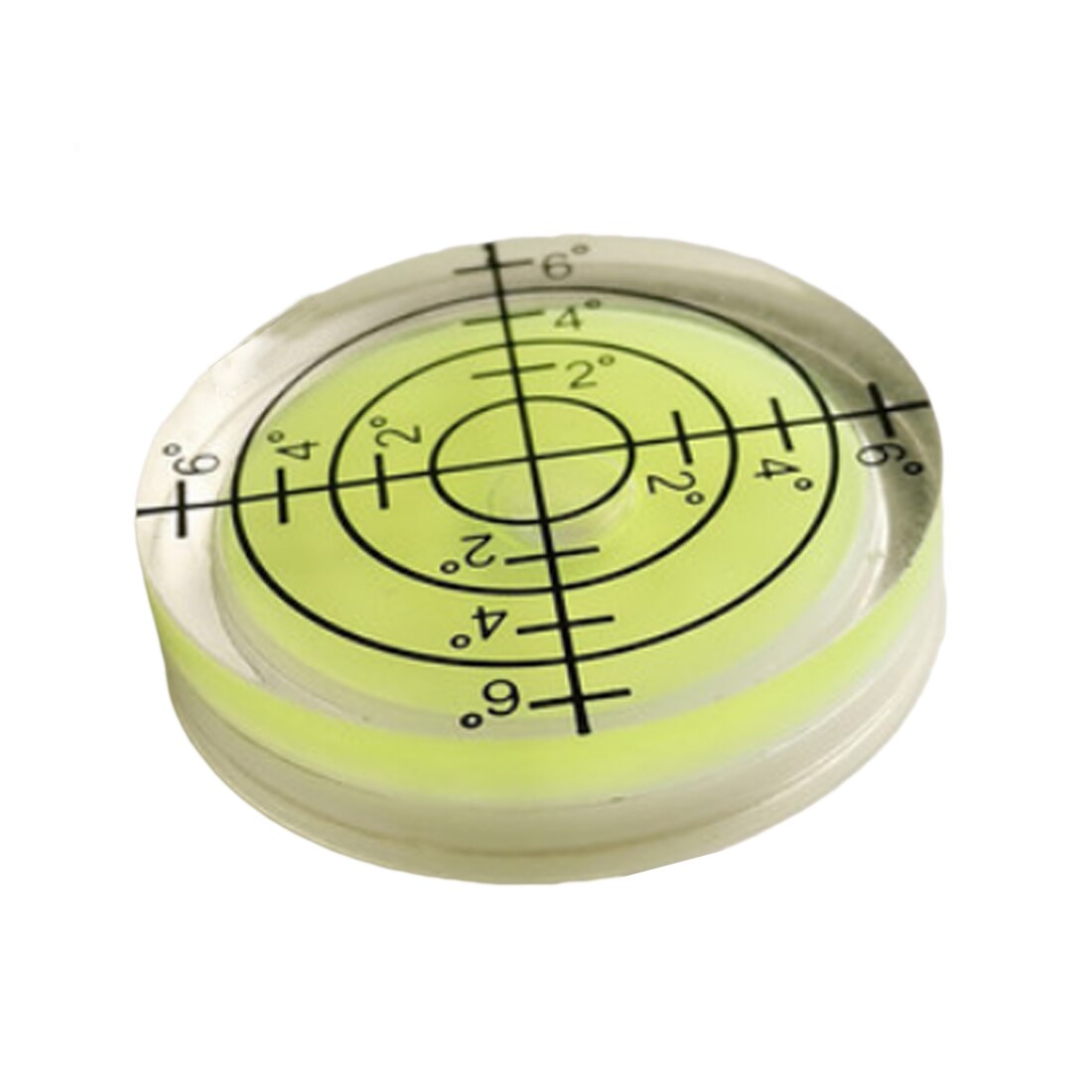 1 stk. 32*7mm hvidgrøn blå bullseye-boble-niveau rundt boble tilbehør til måleinstrument medidor de nivel