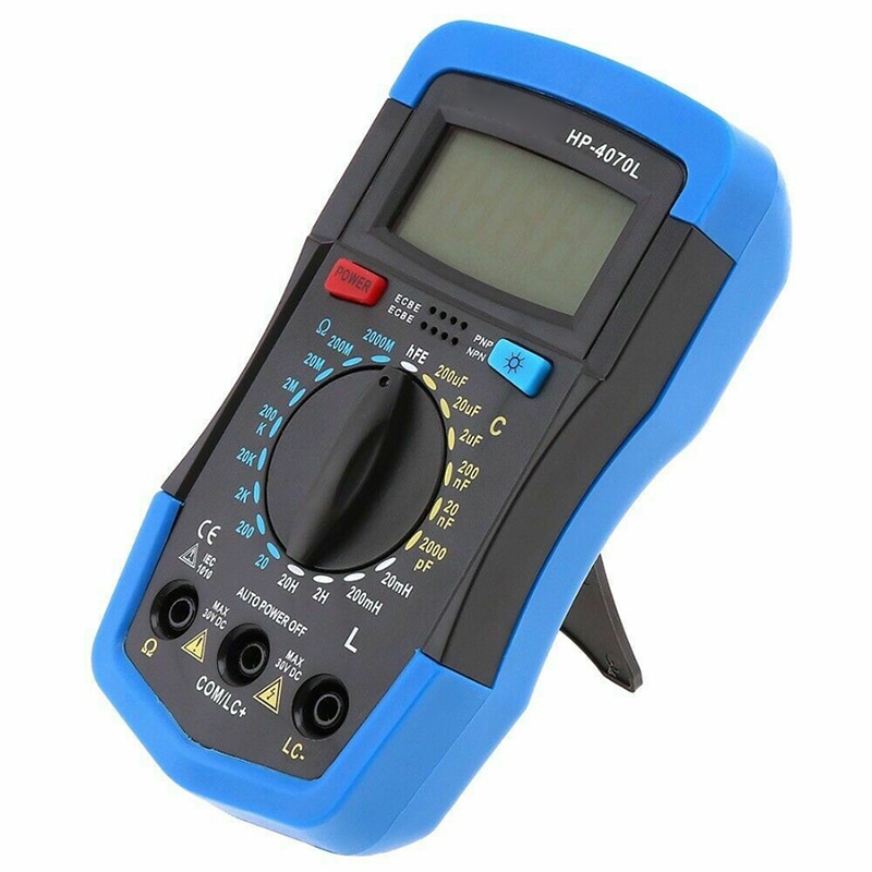 Rlc medidor de indutância capacitância resistência multímetro ohm indutor tester isolamento digital mete lb88