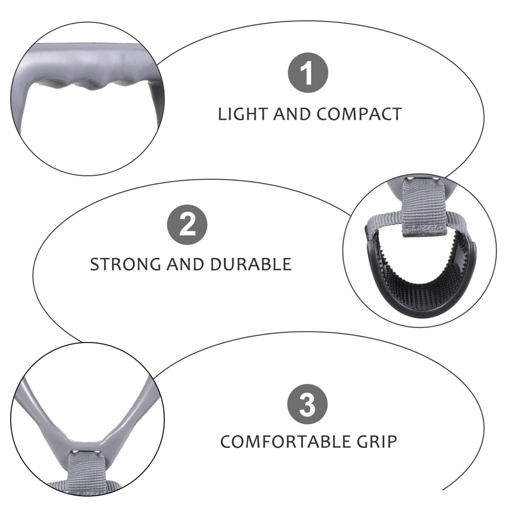 1 Pair Fitness Handles Exercise Handle Grip Handles Training Stretch Ring