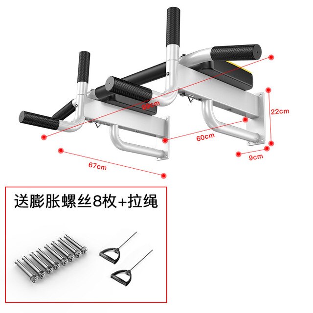 Wall Horizontal Bar Indoor Parallel Bar Fitness Training Wall Perforated Horizontal Bar Parallel Bar Adult Home Fitness Equipmen: 6