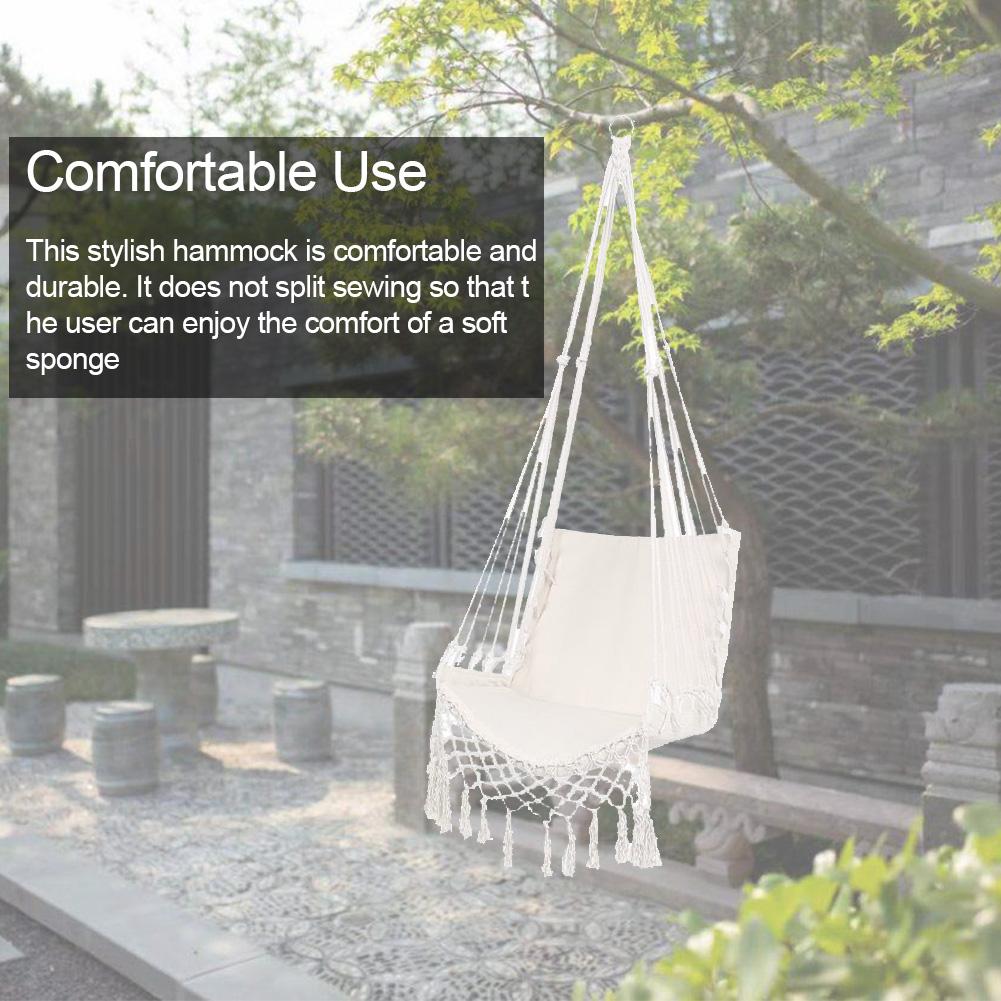 Nordisk stil kvaster hængekøje udendørs indendørs have sovesal soveværelse hængende stol svingende enkelt sikkerheds hængekøje