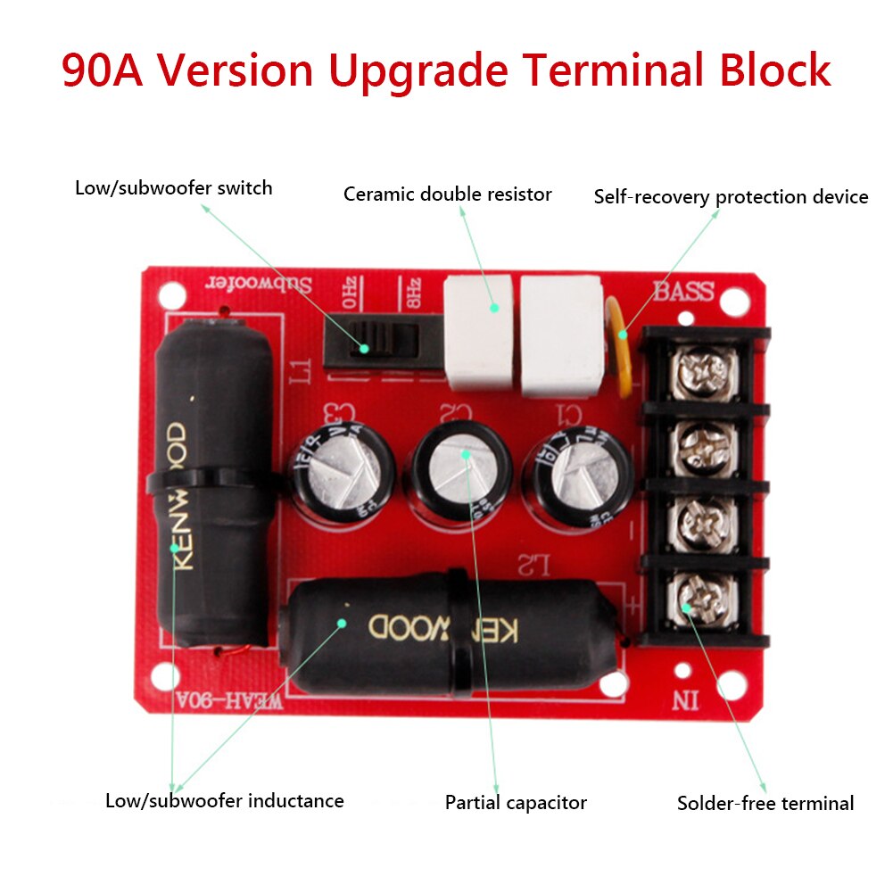 200w bass speaker subwoofer frequency divider hi-fi stereo car frequency divider car audio sound crossover