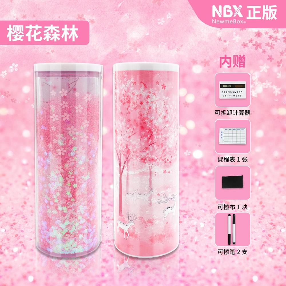 Kawaii Pencil Case Whiteboard With Solar Calculator Pen Box For boy girls student Multifunctional Pencilcase: 2