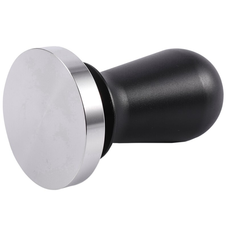 54mm Stainless Steel Coffee Tamper Press Flat Base Espresso Beans &amp; Cast Iron Teacups Set Tea Cups