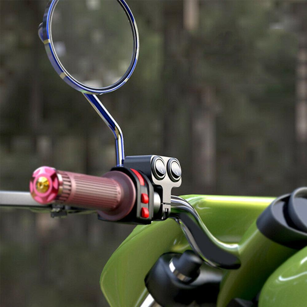 12V Handlebar Control Switch Motorcycle Dual Control Headlight Double Flasher Speaker Dual Buttons Switch CSV