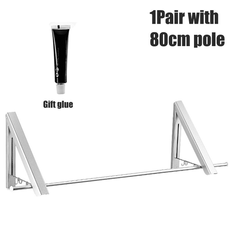 Folding Clothes Hanger Foldable Multifunction Wall Mounted Clothes Rail Drying Rack FAS6