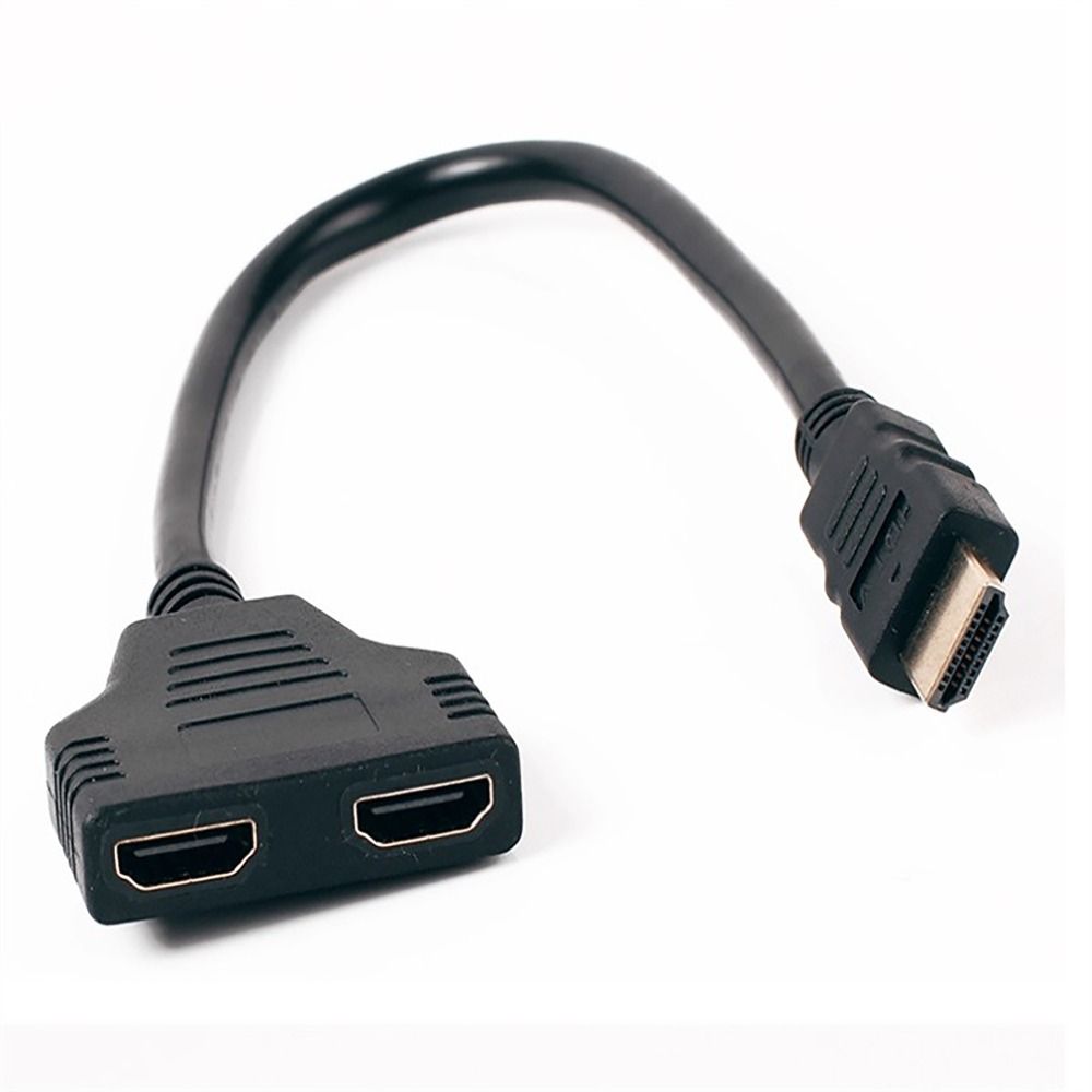Adaptor splitter hdmi cu 1 intrare și 2 ieșiri, adaptor cablu video cu 1080 fire , monitor birou, pc, laptop