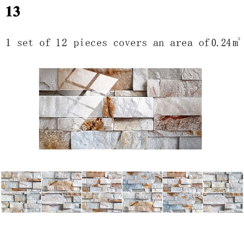 12 Stuks Floor Stickers Zelfklevende Badkamer Keuken Tegel Stickers Decoratieve Waterdichte Antislip Dikke Slijtvaste: 13