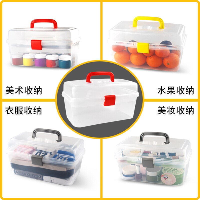 Multifunction Portable Tool Box Cabinet Handle Plastic Tools Box Organizer Caja Herramientas Garage Storage EA60GX