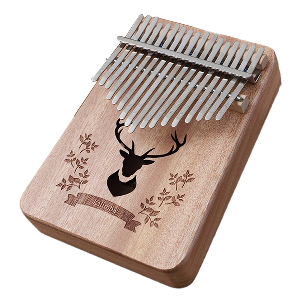 17 las llaves y Piano de pulgar Kalimba cuerpo de caoba instrumento Musical de la mejor y precio cultivar la música de las células: 1