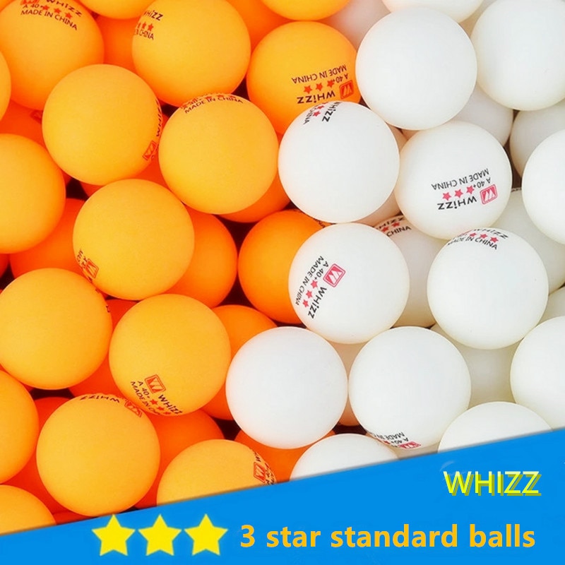 Whizz Pingpong Bal 3 Sterren Concurrentie Training Ballen Materialen Hoge Elasticiteit Ping-Pong Ballen