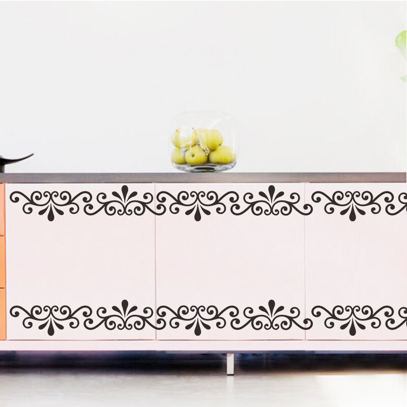 Removable Vine Border Wall Art Stickers Vinyl Window Glass Decal Home Decor Glass Stickers