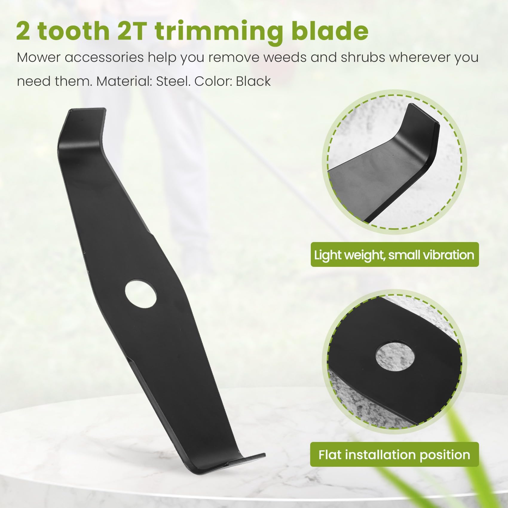 2 zahn 2T Universal Verdicken Trimmer Klinge Messer für Strimmer Freischneider Ersetzen Pinsel Cutter Gras Trimmer Kopf Messer
