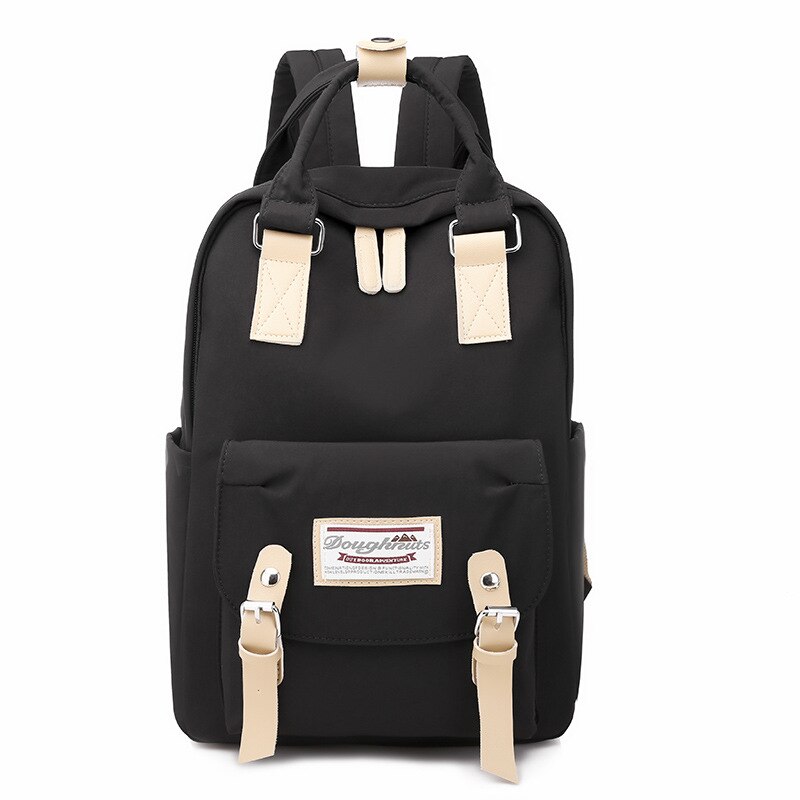 atinfor Brand Anti Theft Waterproof Oxford Women Backpack Student Bag Girls Casual Travel Knapsack Female Mochila: Black