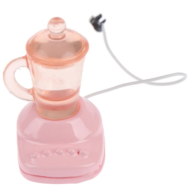 1:12 domek dla lalek miniaturowe akcesoria mini sokowirówka kuchnia zabawkowe meble dla prezent kolekcjonerski: Różowy