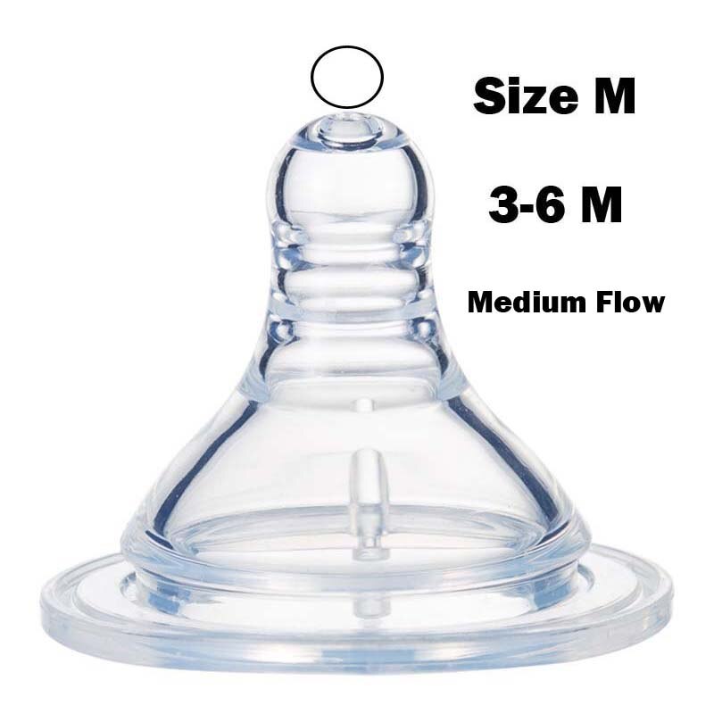 Silicone Pacifier Baby Feeding Bottle Baby Water Bottle Wide Caliber Duckbill Cup Milk High Temperature Resistant PPSU Bottle: Wide Nipple M