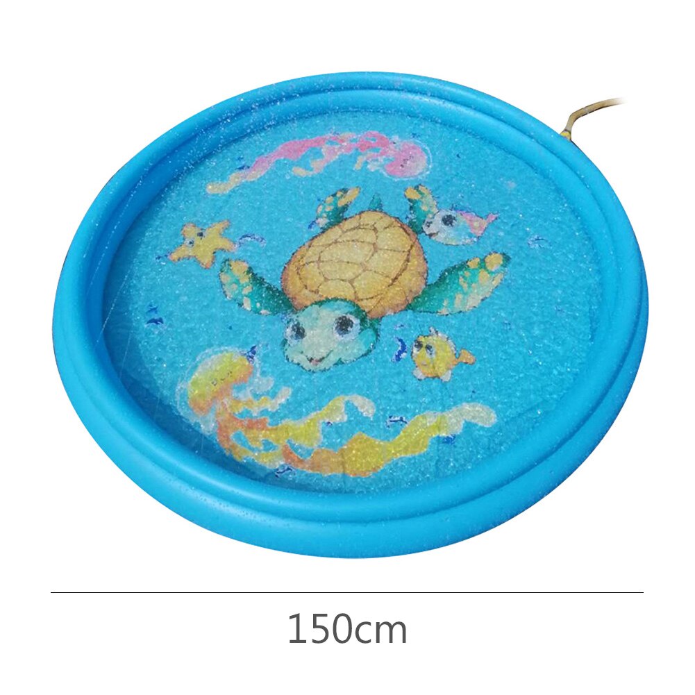 freundlicher Nette Schildkröte draussen Aufblasbare Streuen Spritzen matt Wasser sprühen Kissen Spielzeug