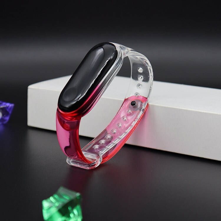 Transparante Armband Voor Xiaomi Mi Band 5 Sport Band Horloge Siliconen Polsband Voor Xiaomi Mi Band 5 Armband Miband 5 Band: 2