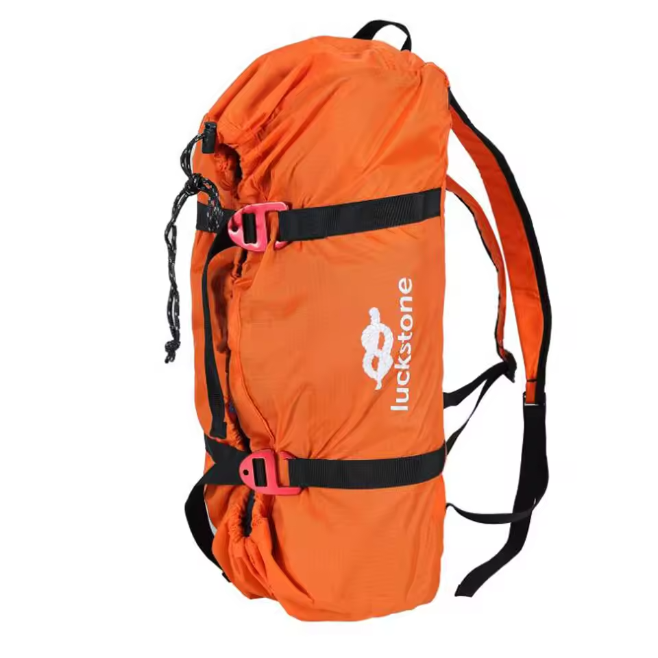 Dobrável portátil escalada corda saco cabo carry bag tapete de chão acampamento caminhadas mochila: Dourado