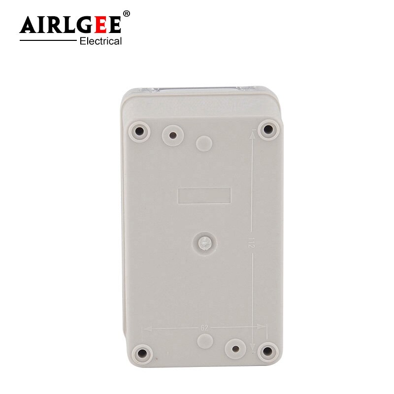 130*80*70mm outdoor plastic waterproof junction box PC transparent cover cable box seal security junction box