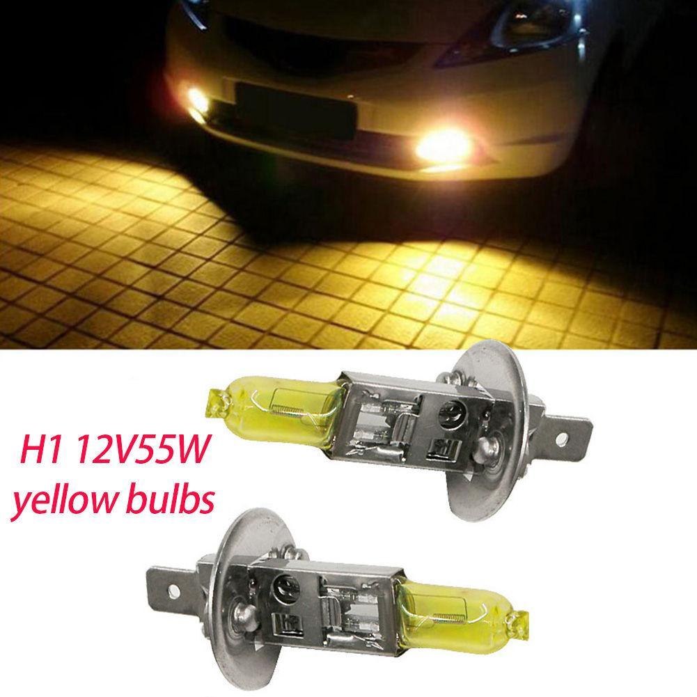 H1 55w 3000k gelb halogen auto scheinwerfer lampe-auto lampe quarzglas xenon strahler auto licht zubehör