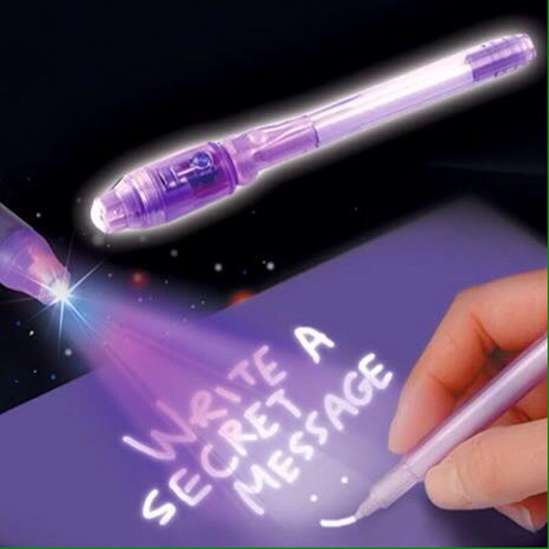 Rotulador de tinta Invisible con luz UV para niños, , mágico, de los estudiantes, novedad, suministros de DIY para el hogar y la escuela