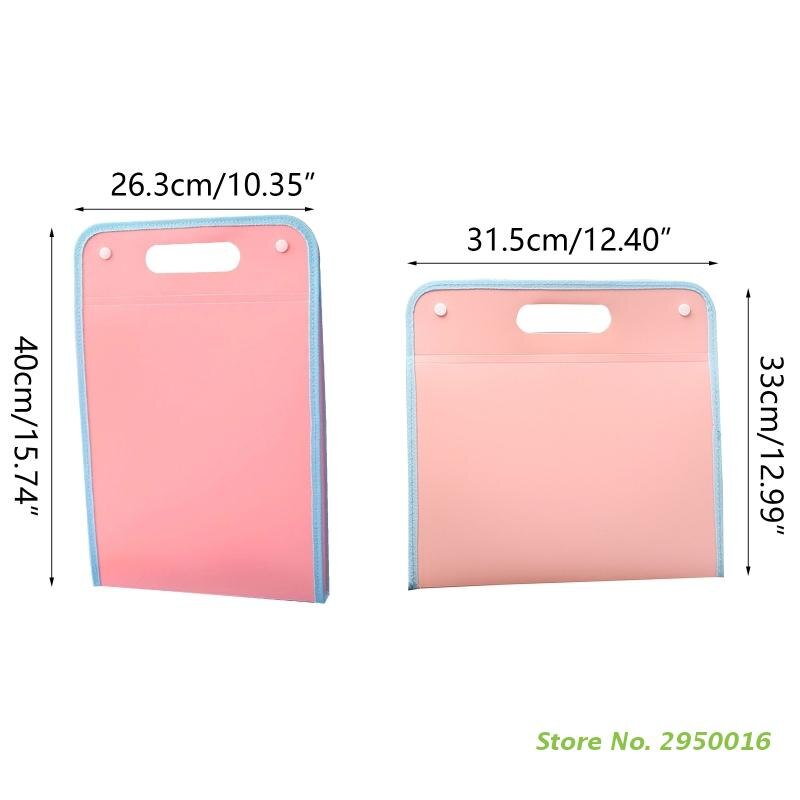 A4 13 Pocket Expanding File Folder Organizer with Dividers Letter Size Expandable Accordion Document Bag Business Briefcase