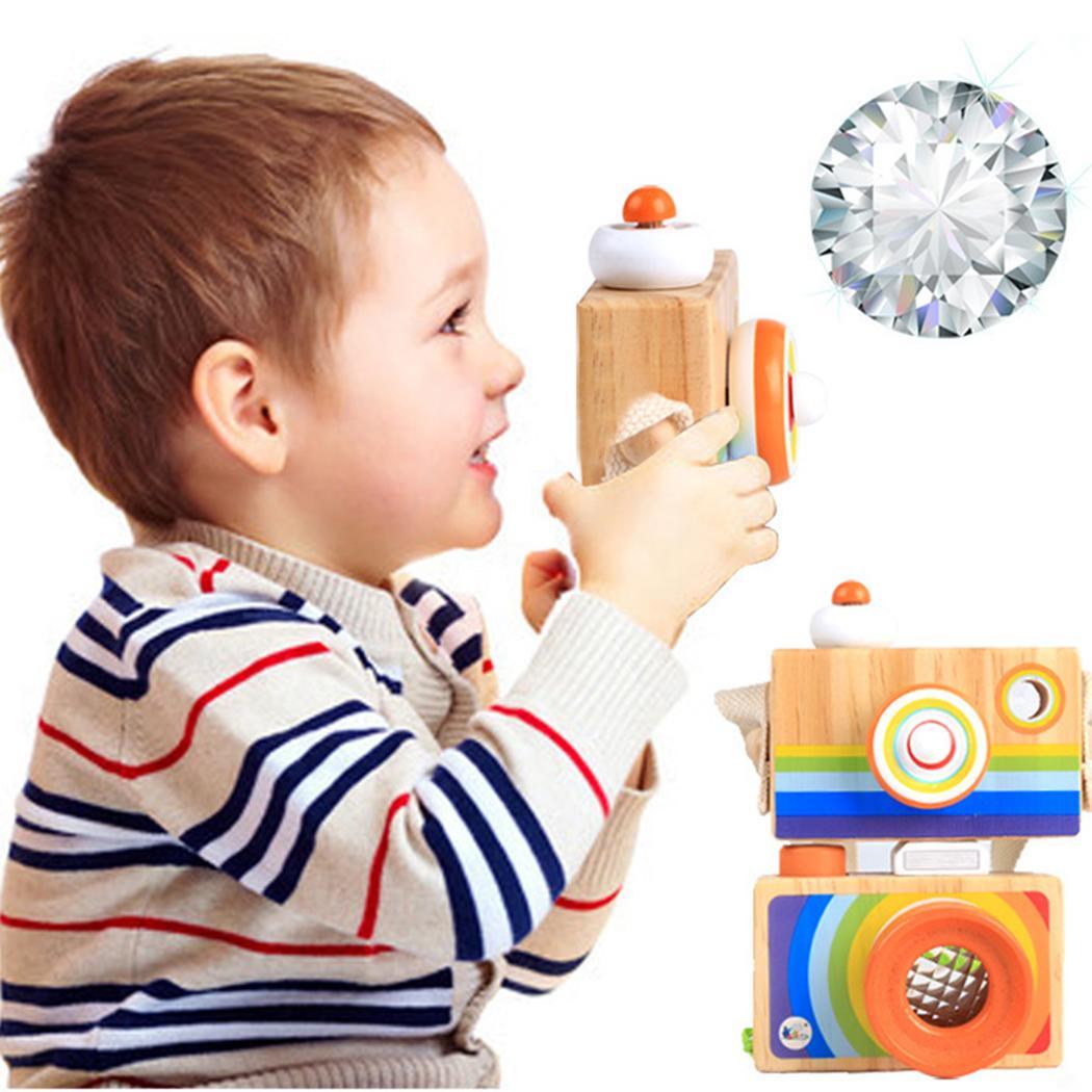 Baby Multi-Prisma Effect Caleidoscoop Grijpen Puzzel Houten Educatief Houten Boven 3 Jaar Oud Speelgoed