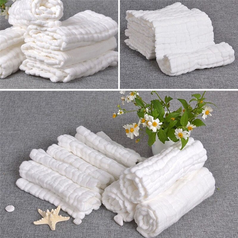 1 stuk babybadhanddoeken 100%  katoenen gaas solid born babyhanddoeken ultrazacht sterke waterabsorptie babyverzorging