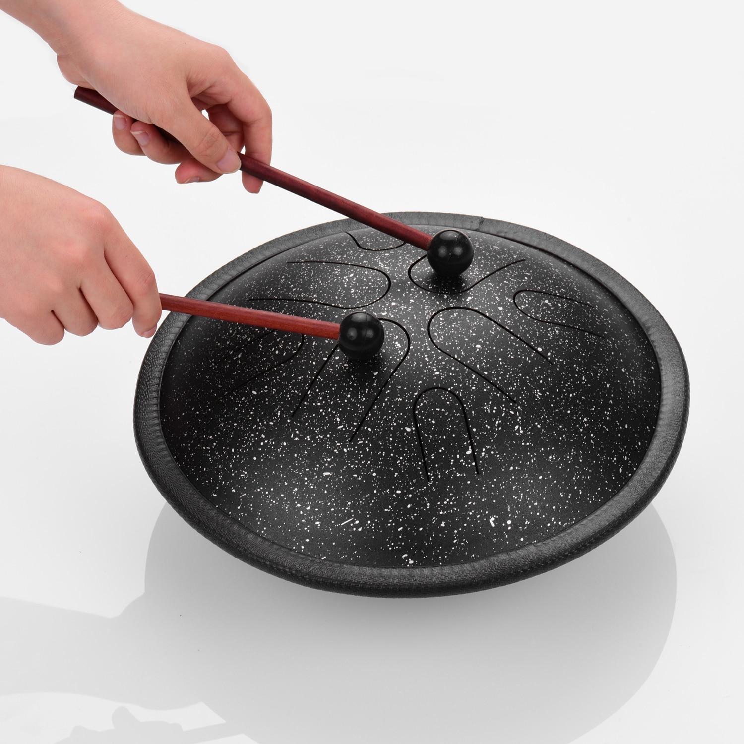 10 Inches 8 Notes Handpan Drum Staal Tong Drum Draagbare Reizen Drum Percussie Instrument Met Mallet Draagtas Voor Meditatie