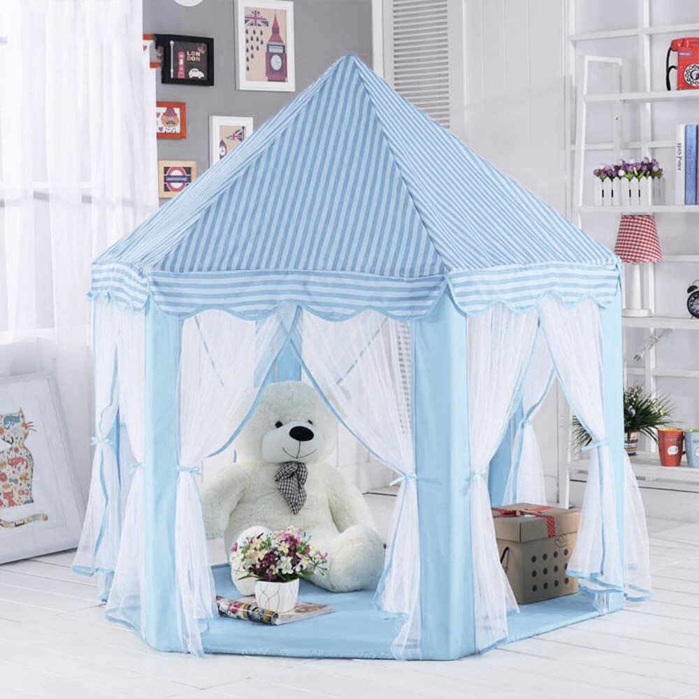 Ragazze principe castello tende bambini principessa coperta giardino esterno tenda da gioco pieghevole tenda per bambini Ocean Balls Pool Kit Playhouse