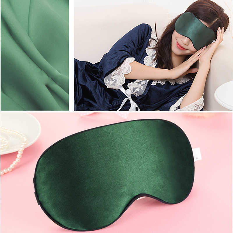 Mascarilla para dormir de seda de morera 100% Natural, parches suaves para los ojos, venda suave, mascarilla suave para los ojos, parche para cubrir los ojos, vendaje cómodo