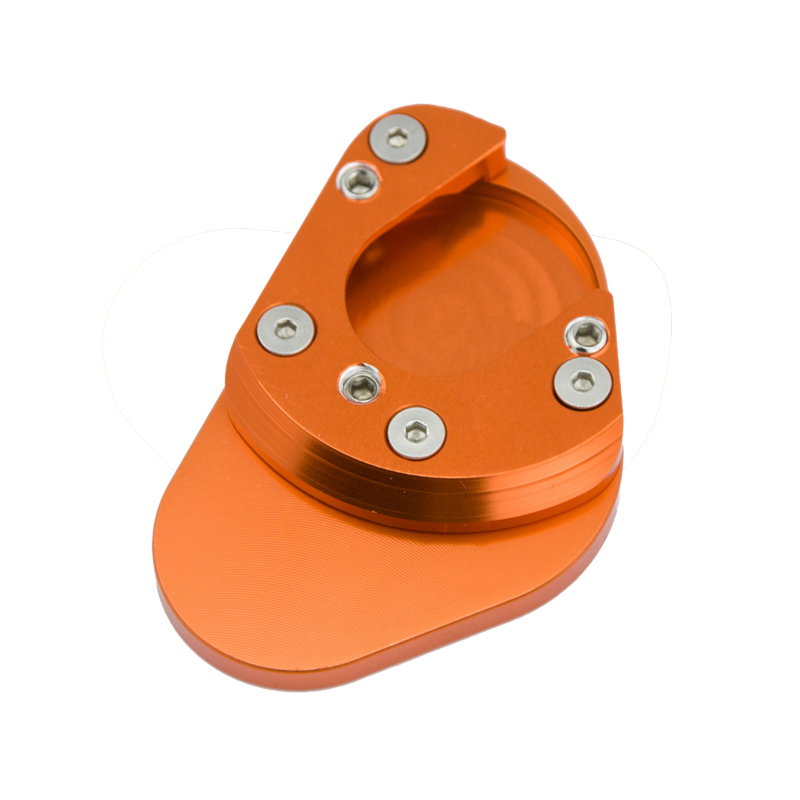 Parking Kickstand Pedaal Extension Kick Stand Pad Vergroten Plaat Houder Voor KTM125 200 390 Duke RC 125 200 390: Orange